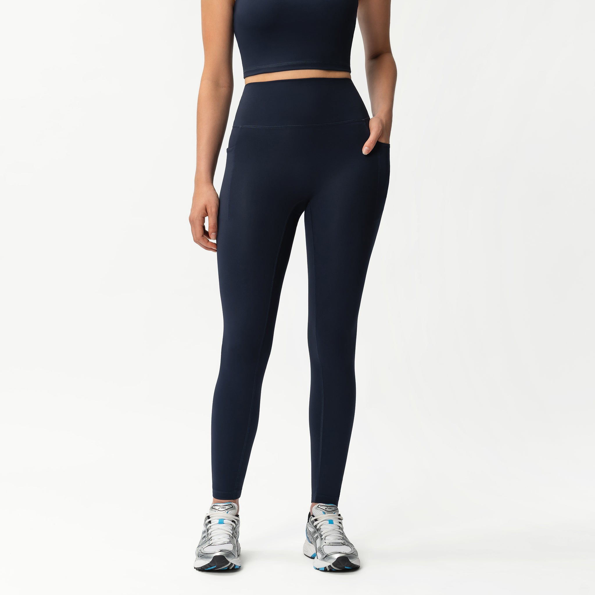 Asana Pocket Legging II Old - Midnight Blue - Ninepine
