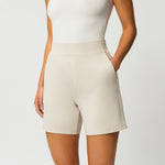 Light Ponte Shorts - Ninepine