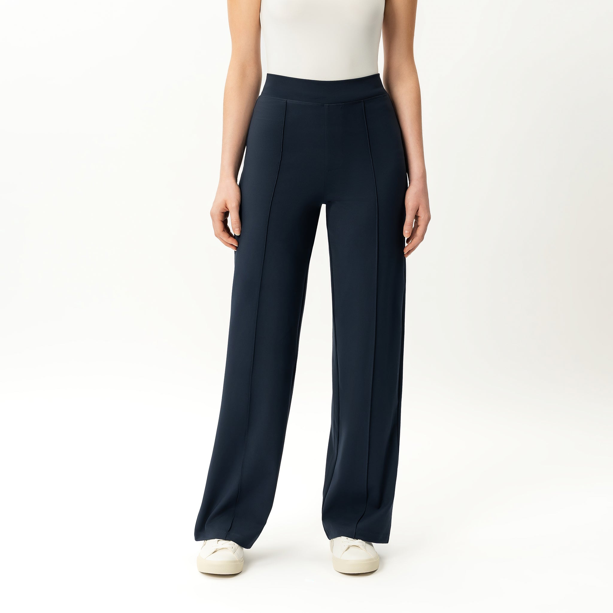 Asana Relaxed Front Crease Pant - Ninepine