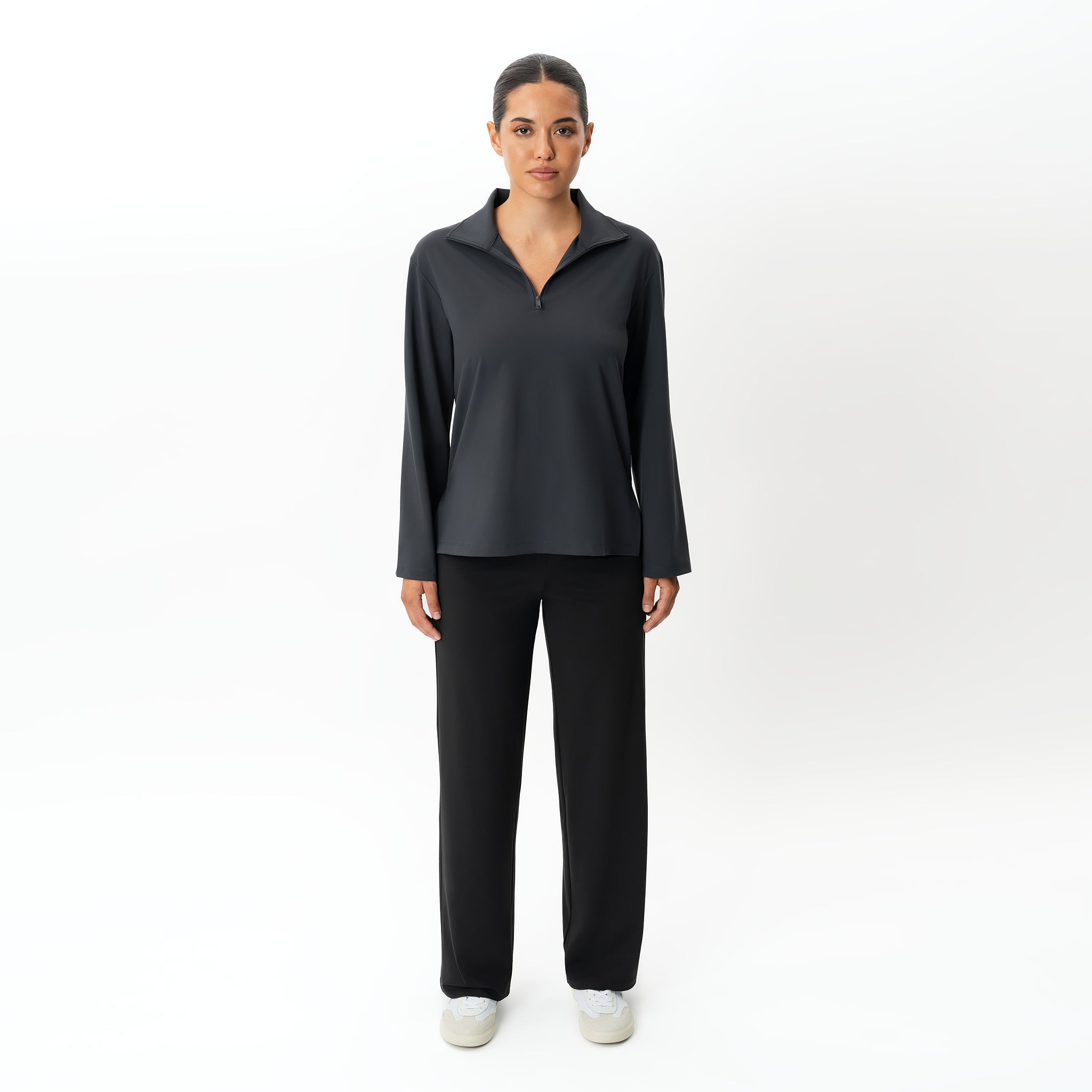 Asana Relaxed Quarter-zip - Ninepine