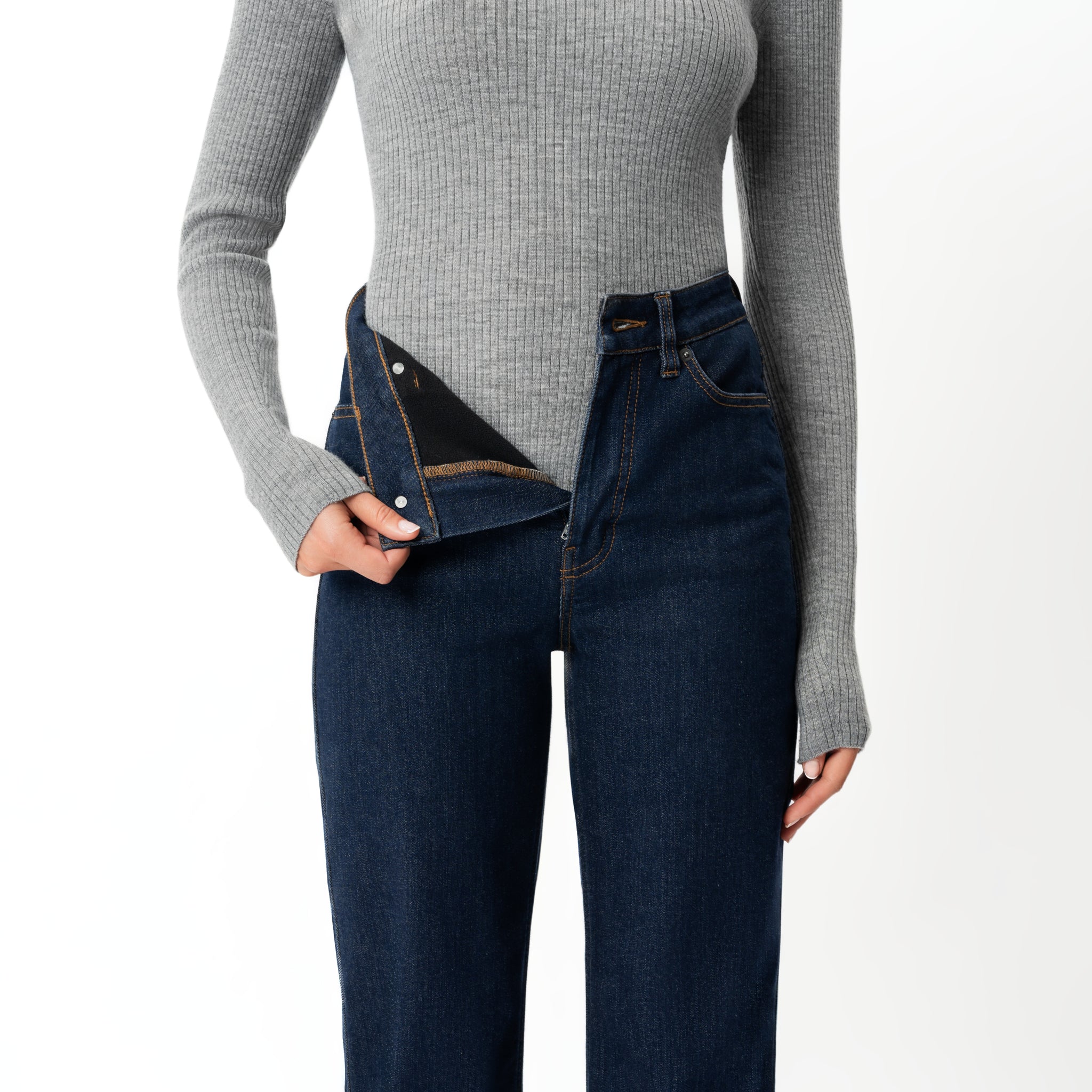 Winter Fleece Denim™ Relaxed Jeans - Ninepine