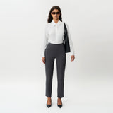 Tailored Ponte Straight Trouser - Ninepine