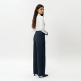 Tailored Ponte Relaxed Trouser - Ninepine