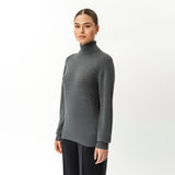 Merino Wool Relaxed Turtleneck - Ninepine