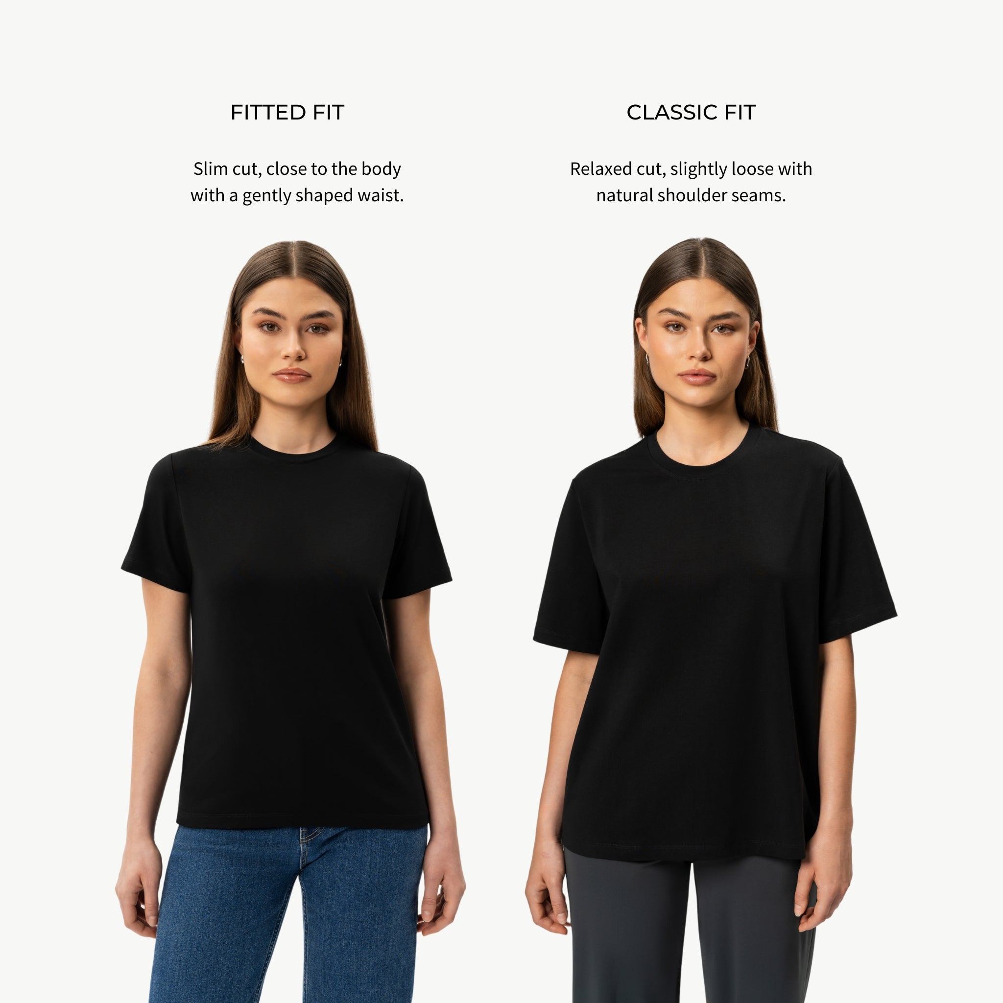 Pima T-shirt fit comparison