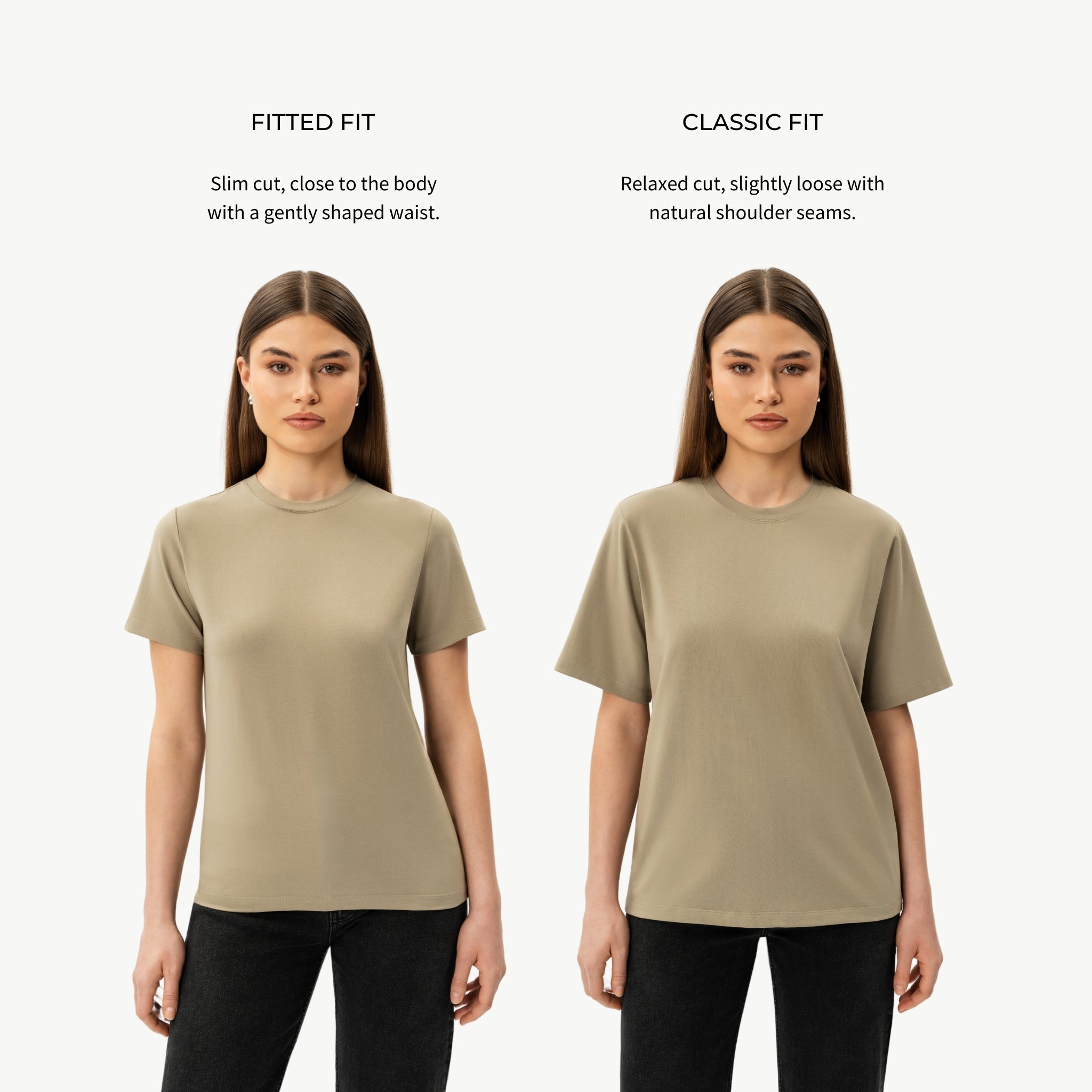 Pima T-shirt fit comparison