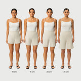 Light Ponte Shorts - Ninepine