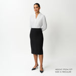 Tailored Ponte Midi Skirt - Ninepine
